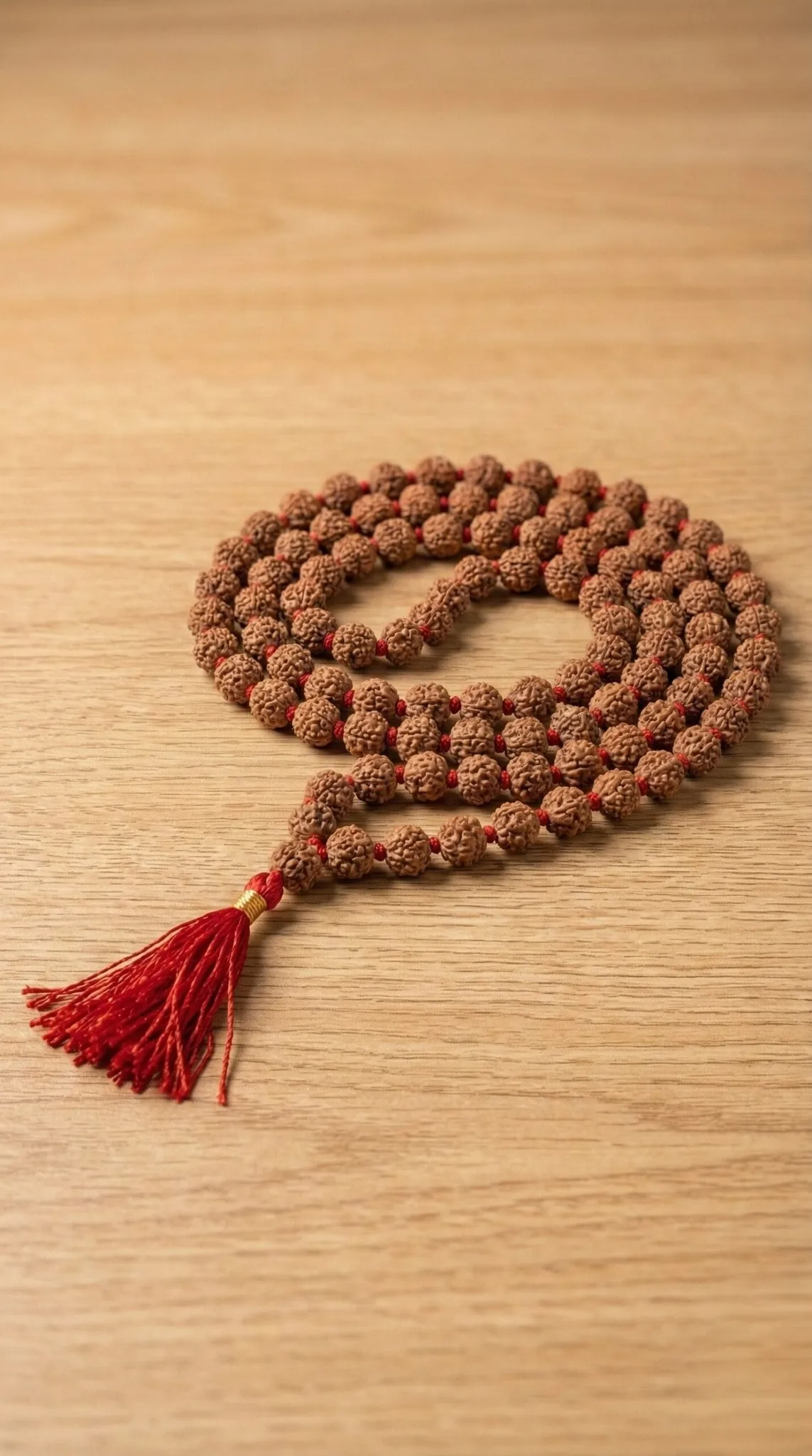 Original Rudraksha Mala – 108 Beads Authentic Prayer Necklace